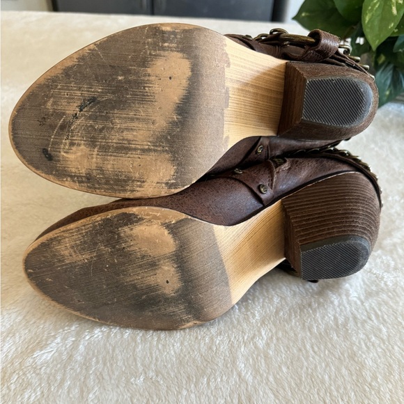 Not Rated Slouch Harness Women’s Vegan Western Style Boots with 3 1/2” Heels - Picture 11 of 14